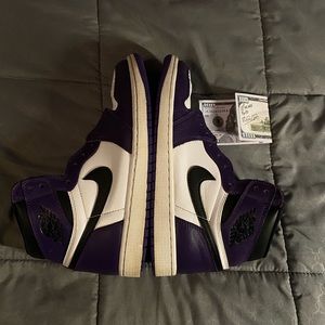 Jordan 1 Court Purple